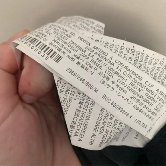 Zara Faux Leather High Waisted Pants Black M - Picture 8 of 15